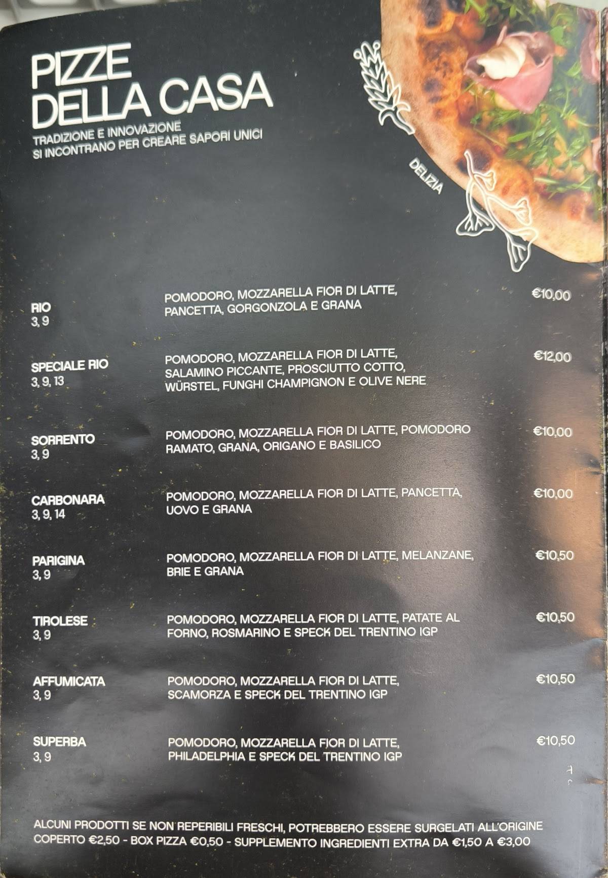 Menu di Ristorante Pizzeria Il Glicine 