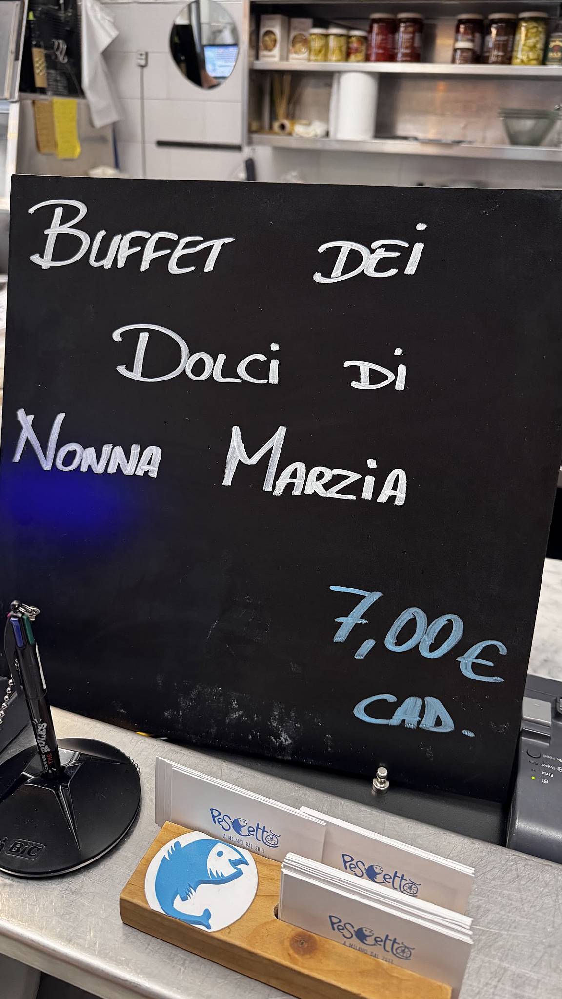 Menu di Pescetto 