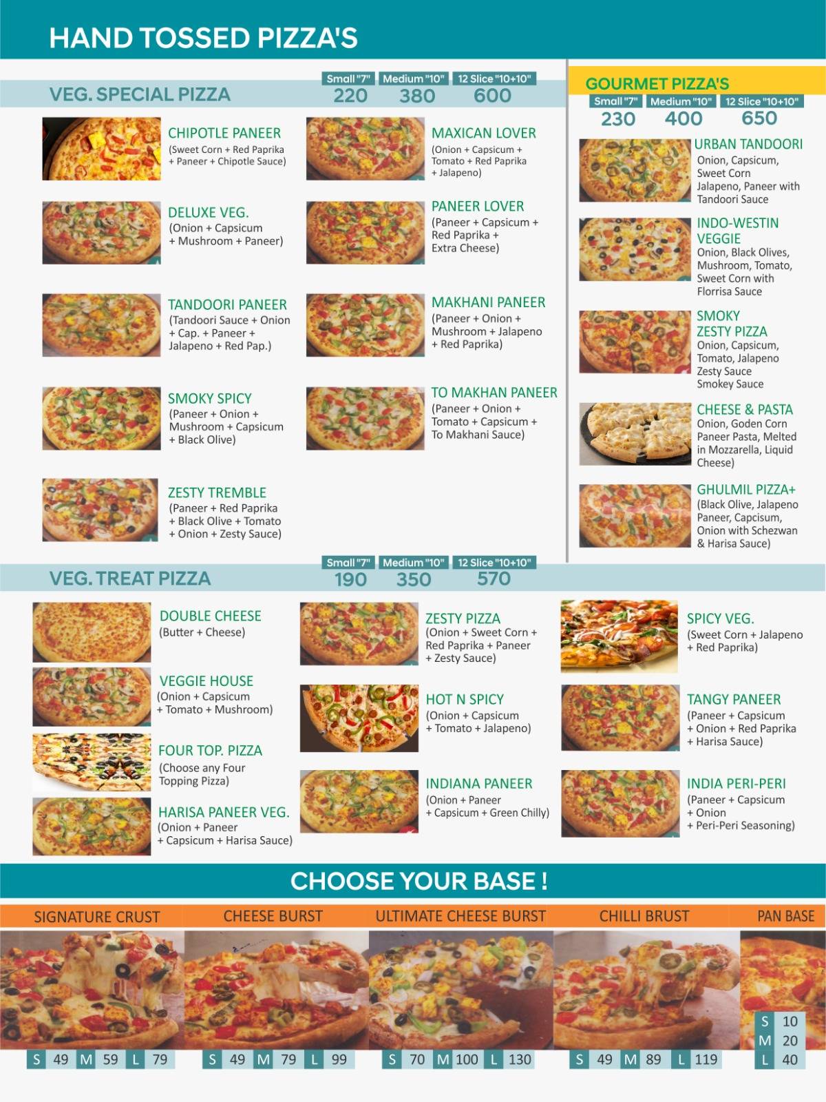 Pizza + Fight For Last Slice menu