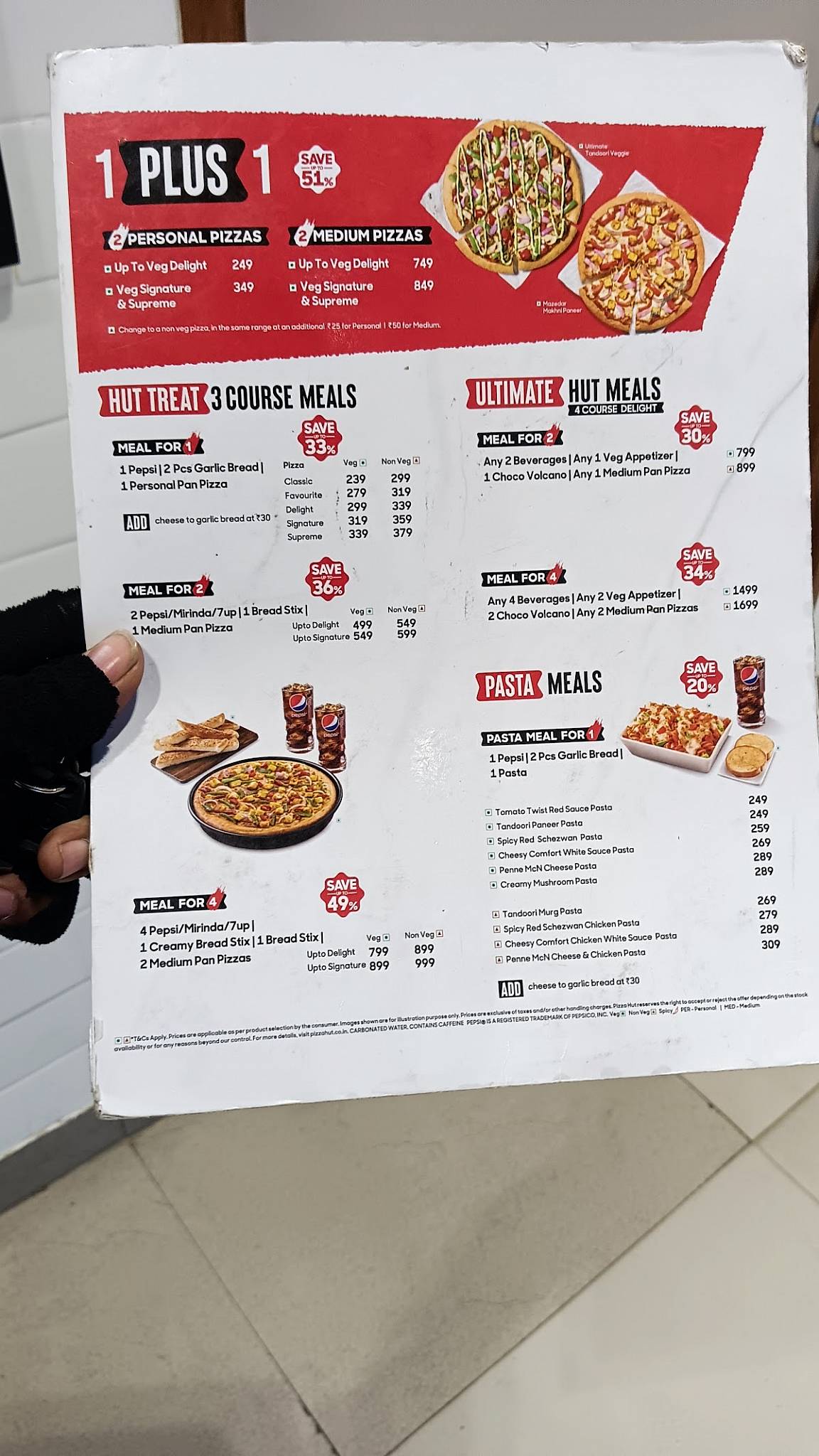 Pizza Hut Madhapur, Hyderabad menu
