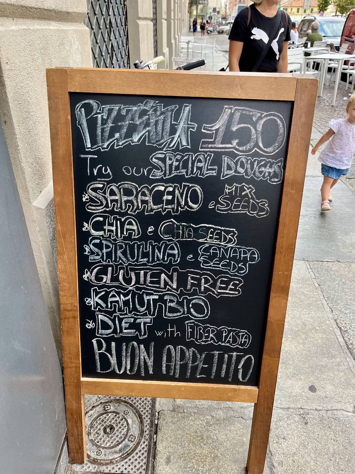 Menu di Pizzeria 150 