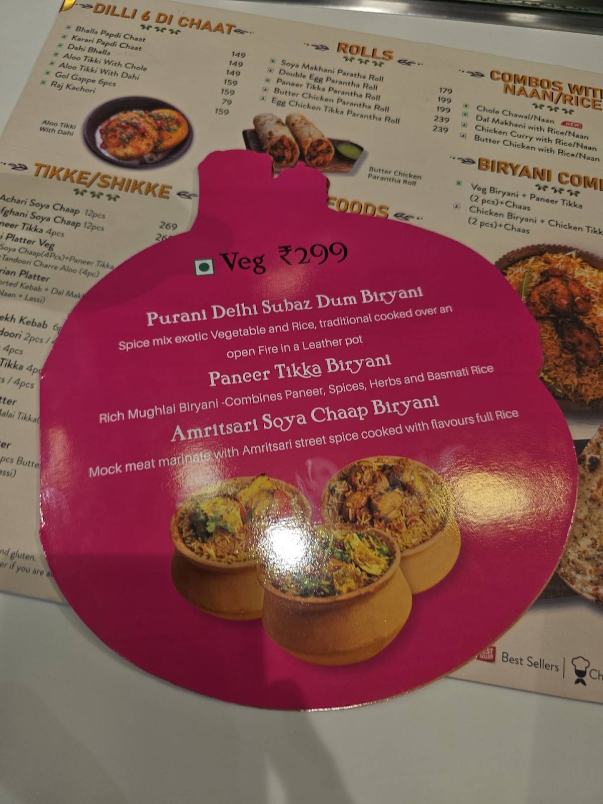 Punjab Grill Janpath menu
