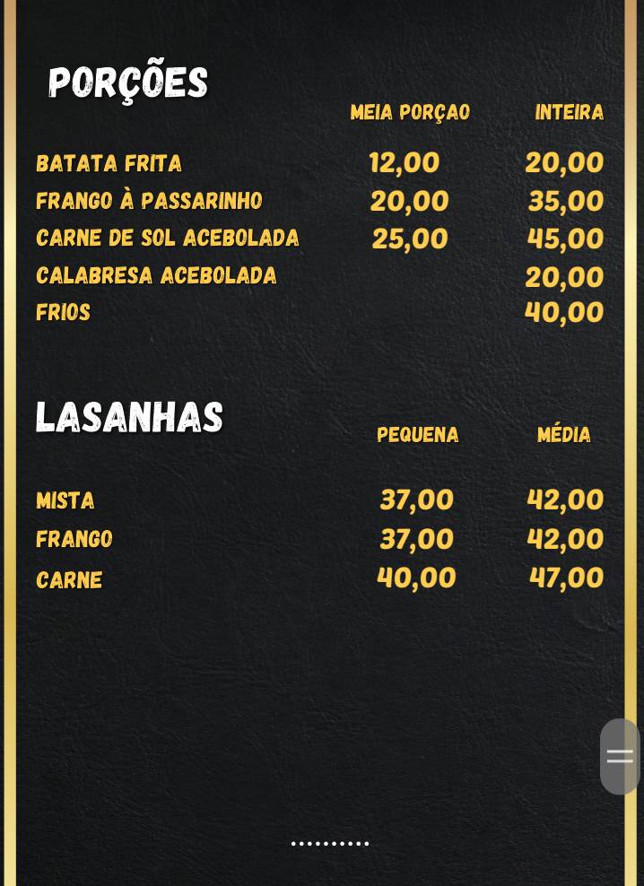 Rei Da Pizza cardápio