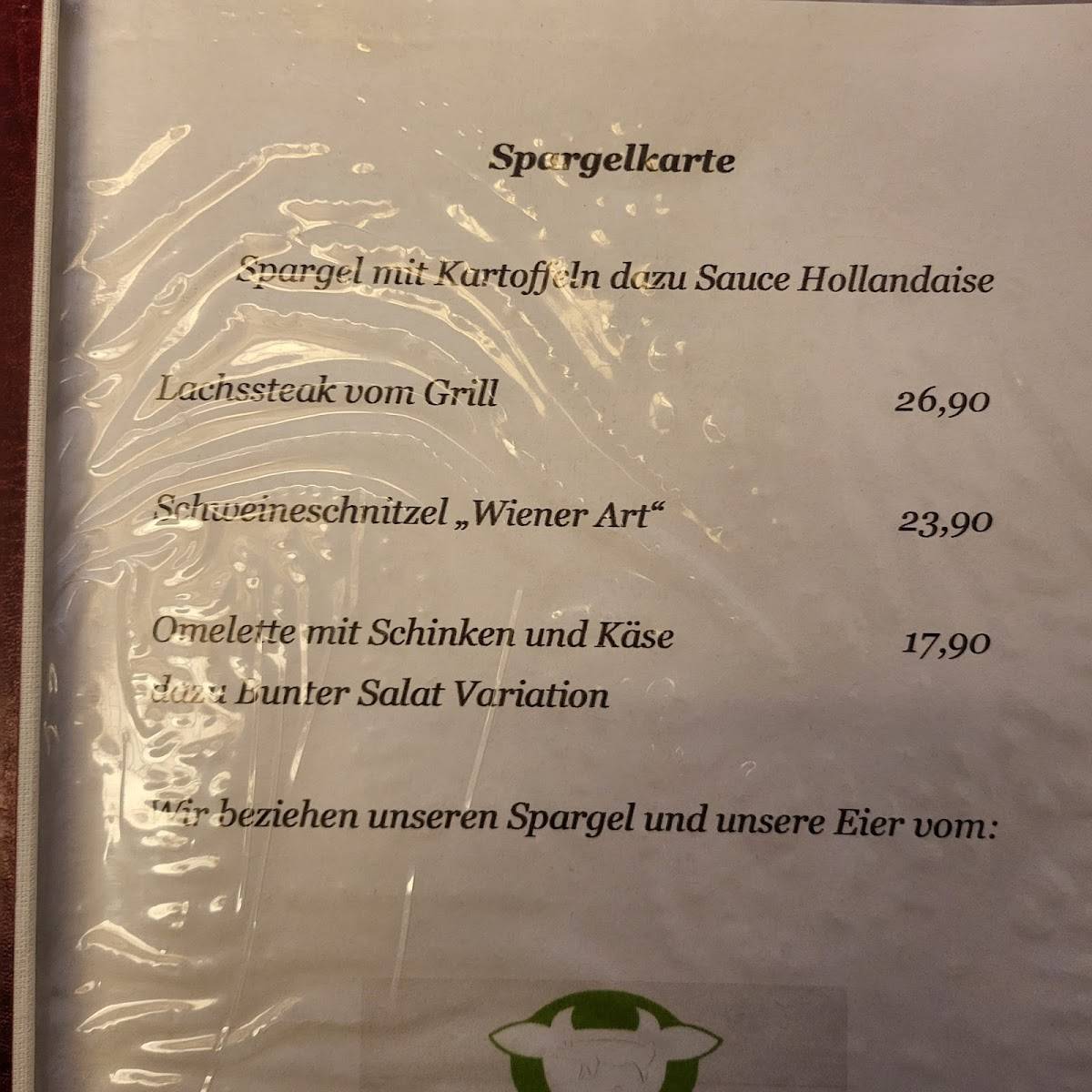 Speisekarte von Restaurant Alte Abtei, Bad Herrenalb