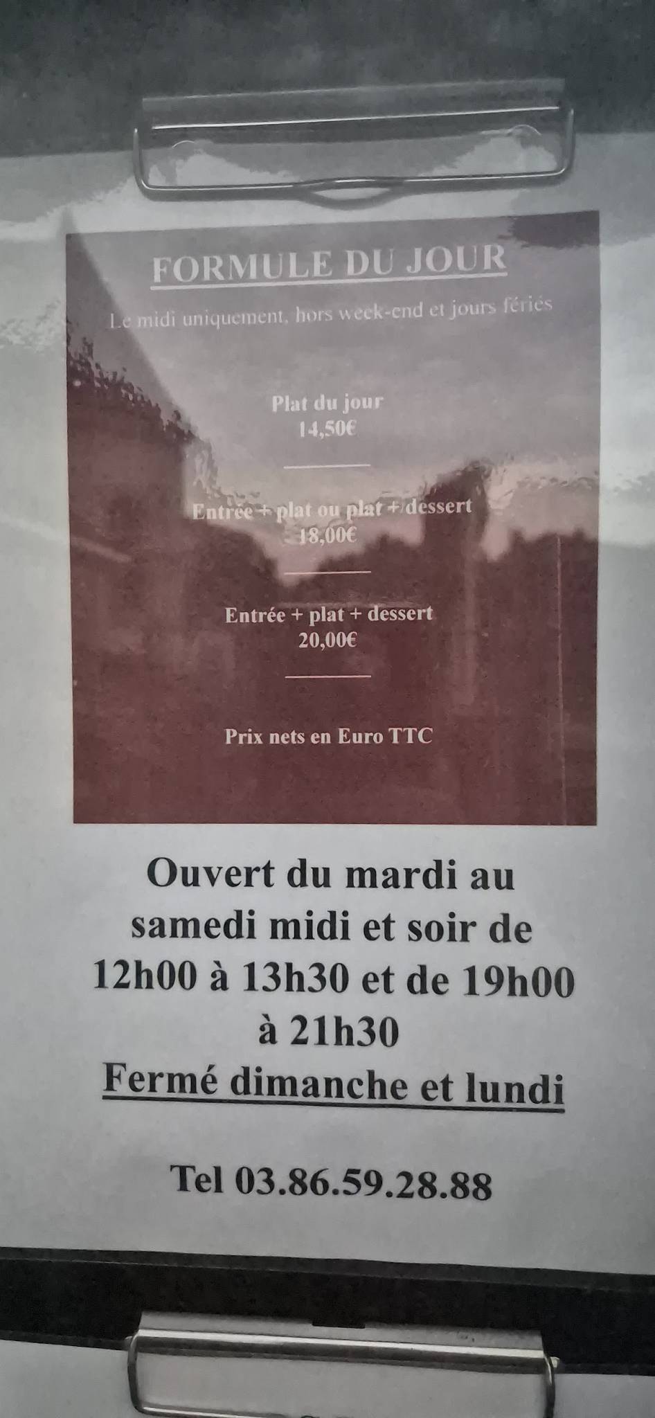 Menu de Ô Puits