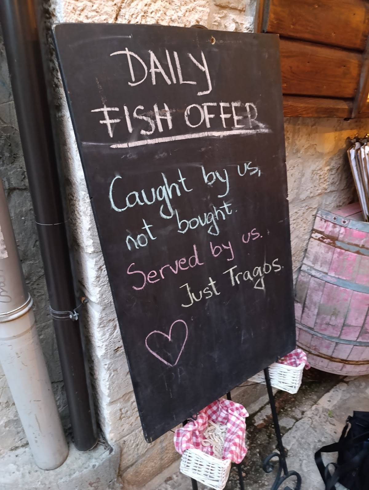 Menu di Restaurant Tragos 