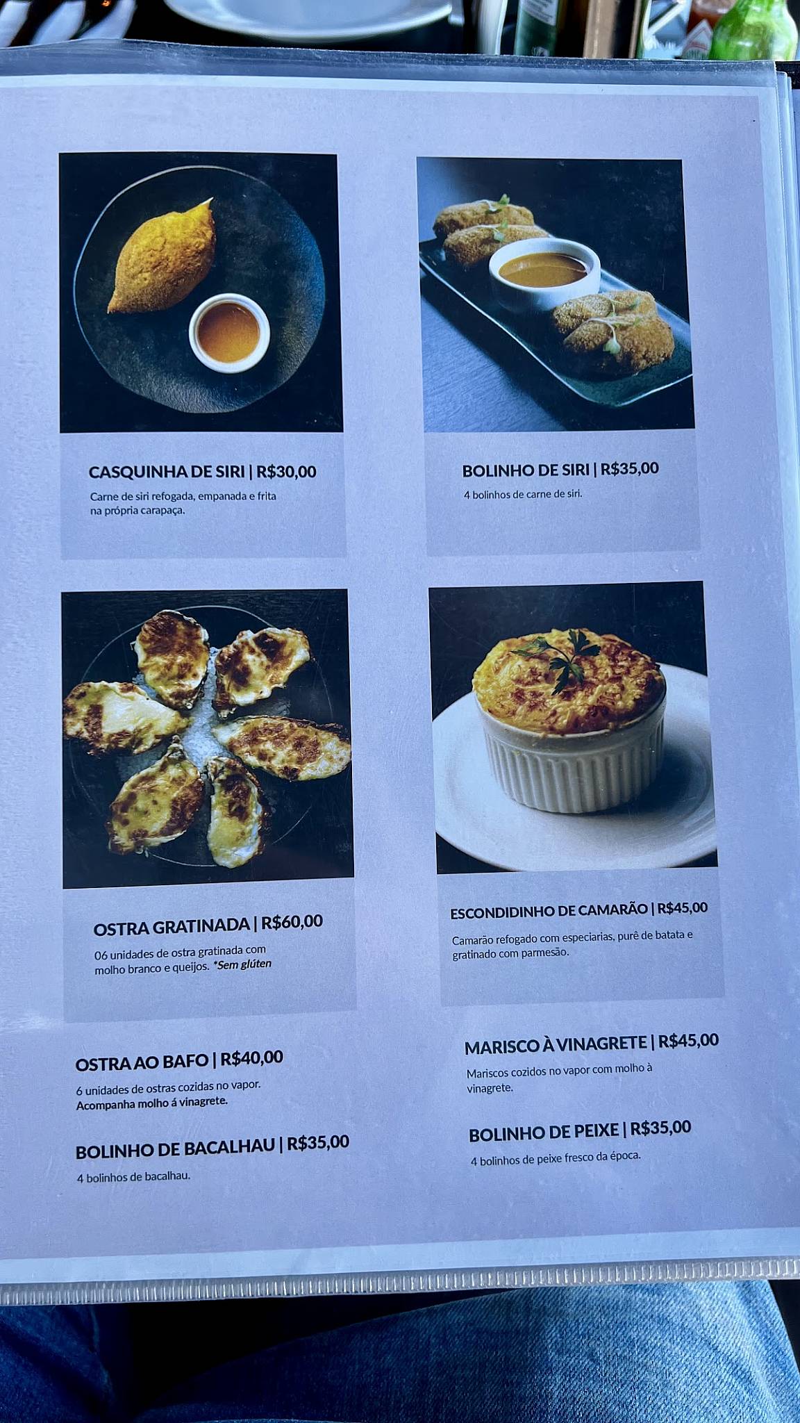 Restaurante Raizes cardápio