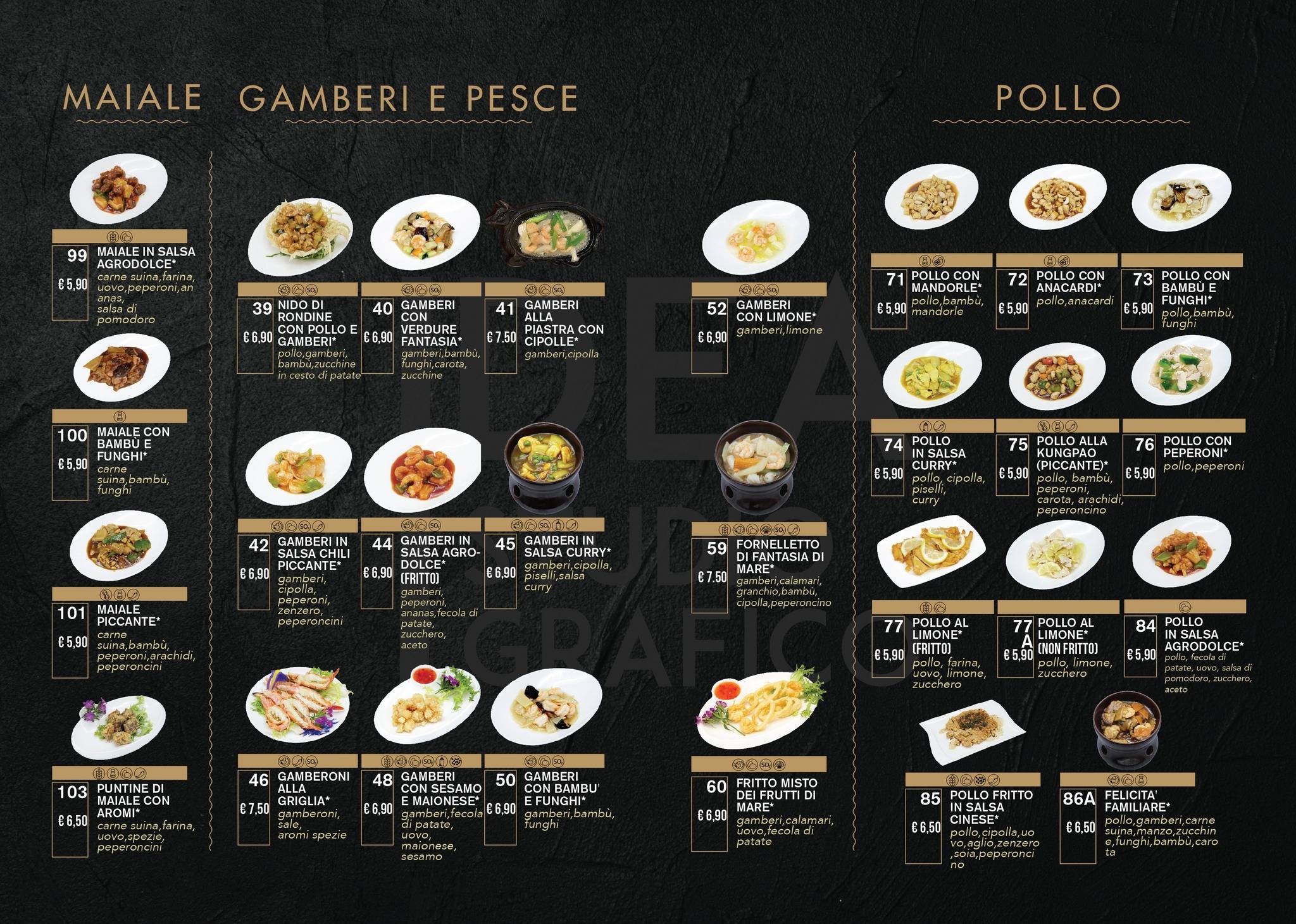 Menu di Ristorante Città delle Meraviglie 