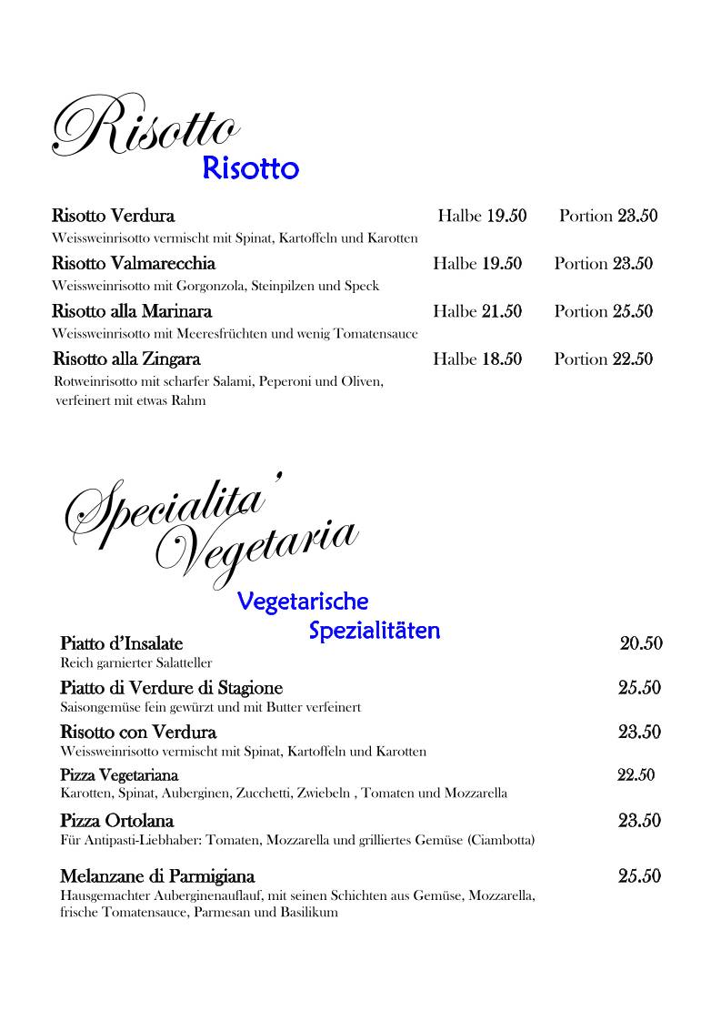 Menu di Ristorante Da Carlo 