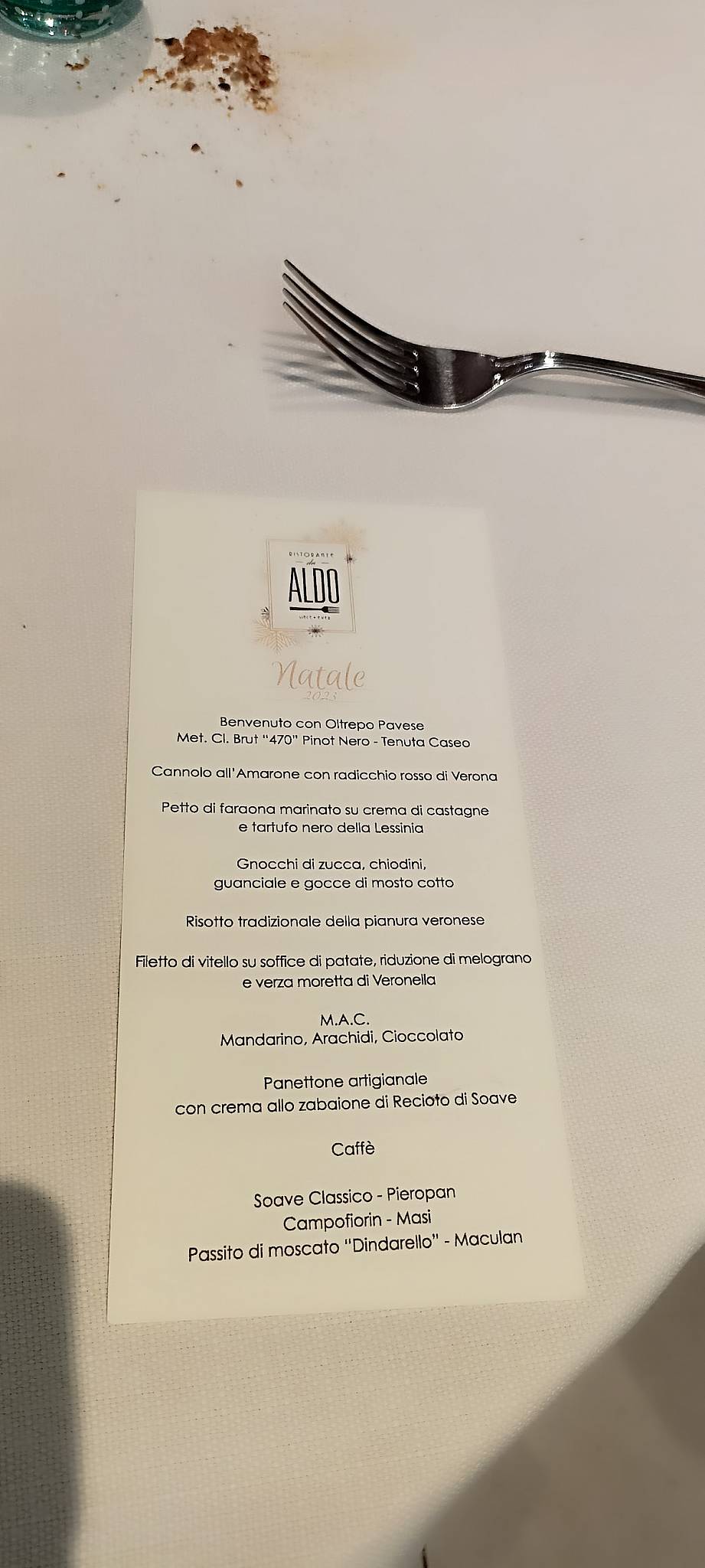 Menu di Ristorante Da Aldo 