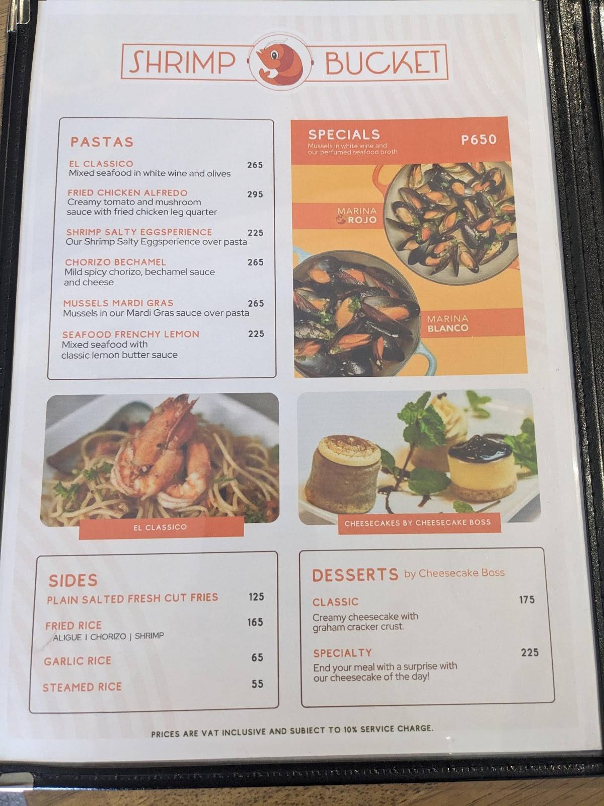 Menu at Shrimp Bucket BGC restaurant, Taguig, The Grand Hamptons Tower 1