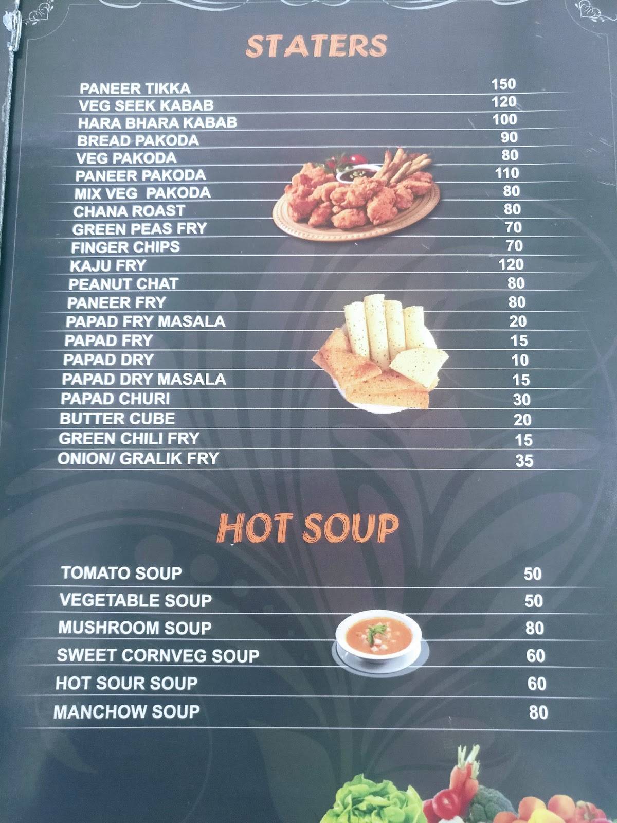Shubham Restaurant menu