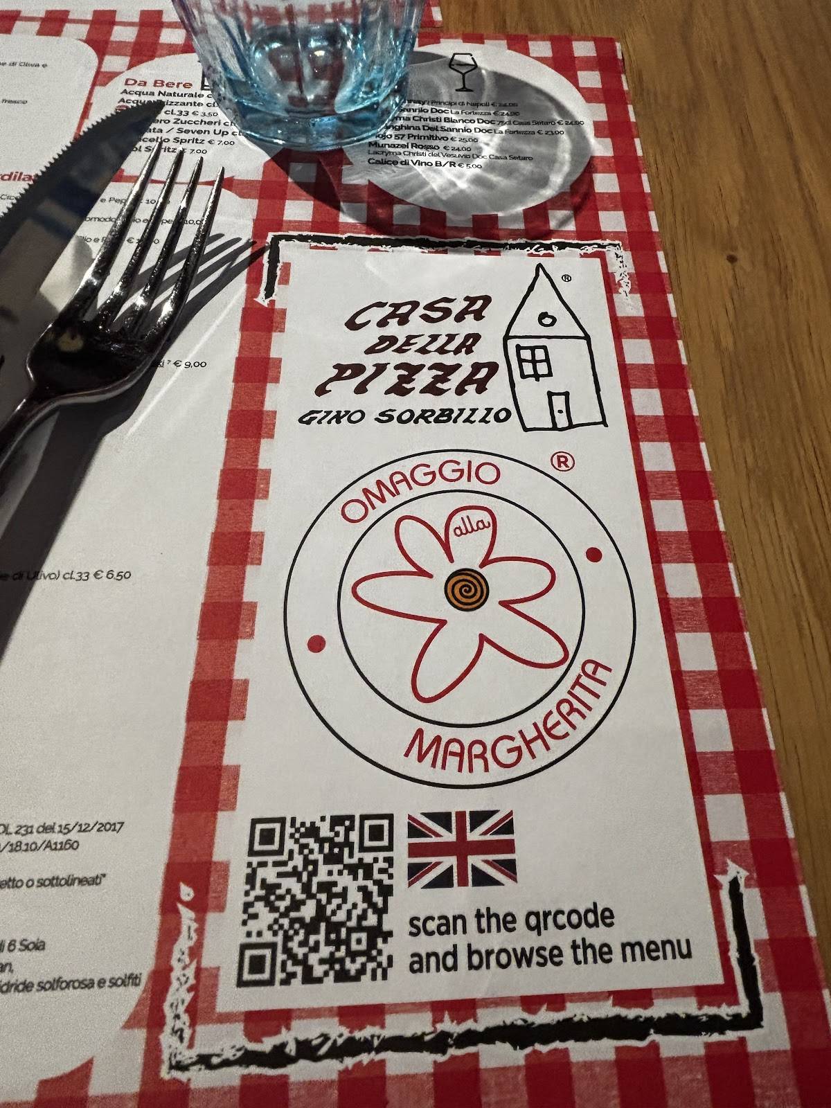 Menu di Sorbillo Vomero 