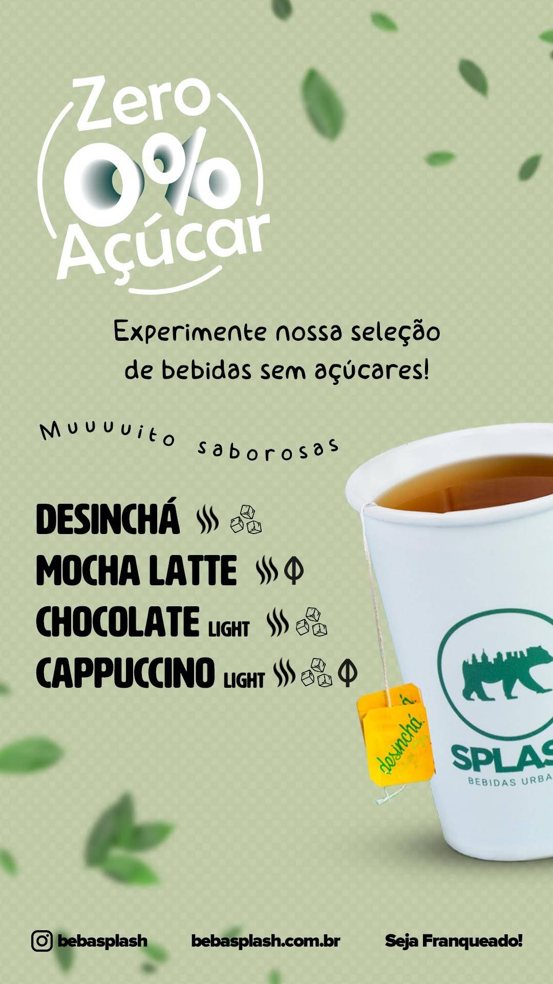 Splash Bebidas Urbanas cardápio
