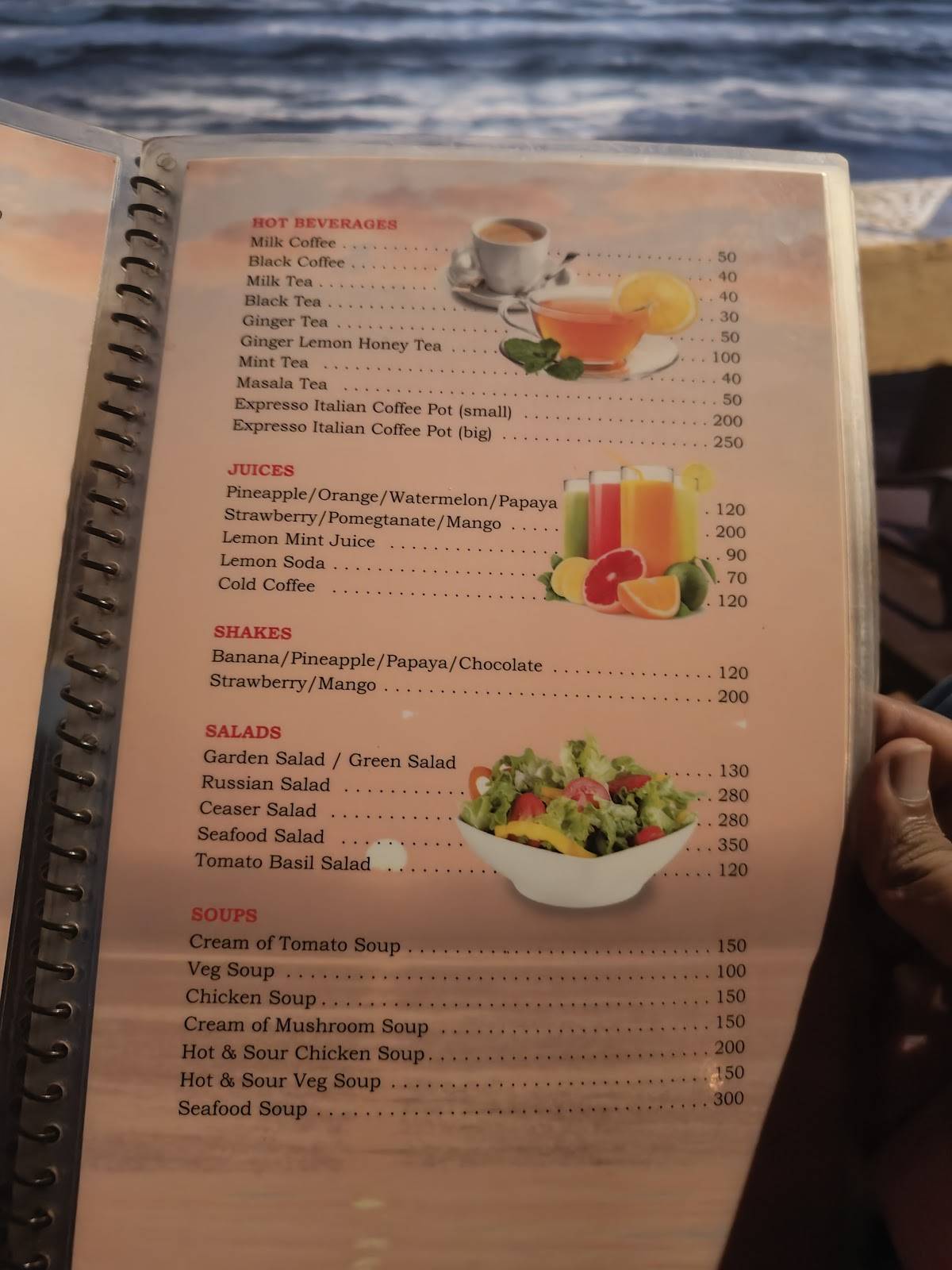 Sunset Restaurant and Hotel menu