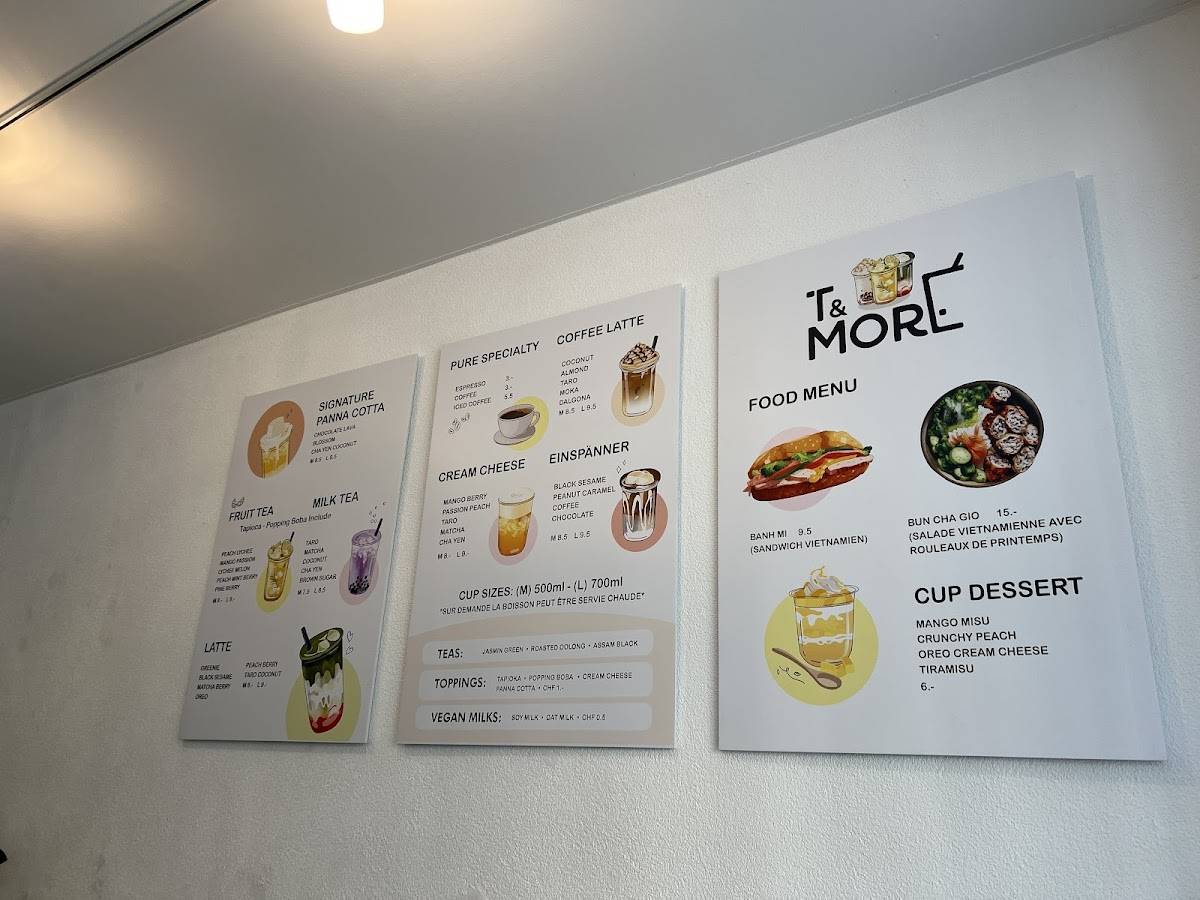 Menu di T&more 