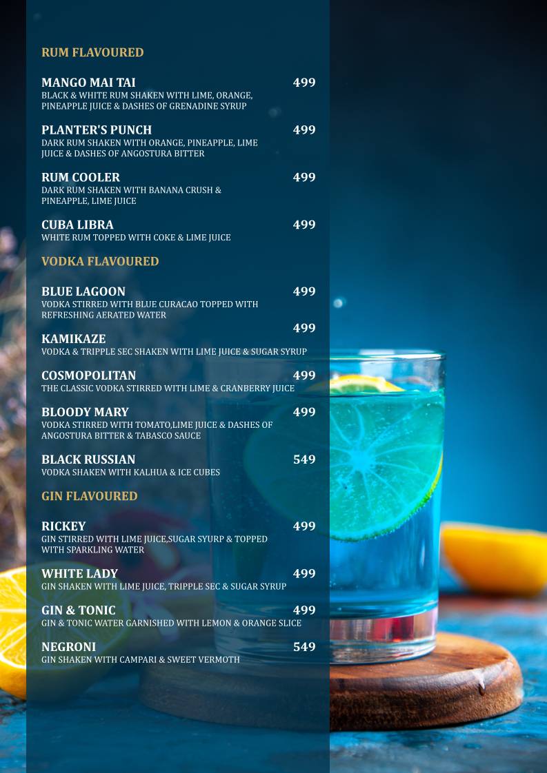 The Twilight Kitchen And Bar menu