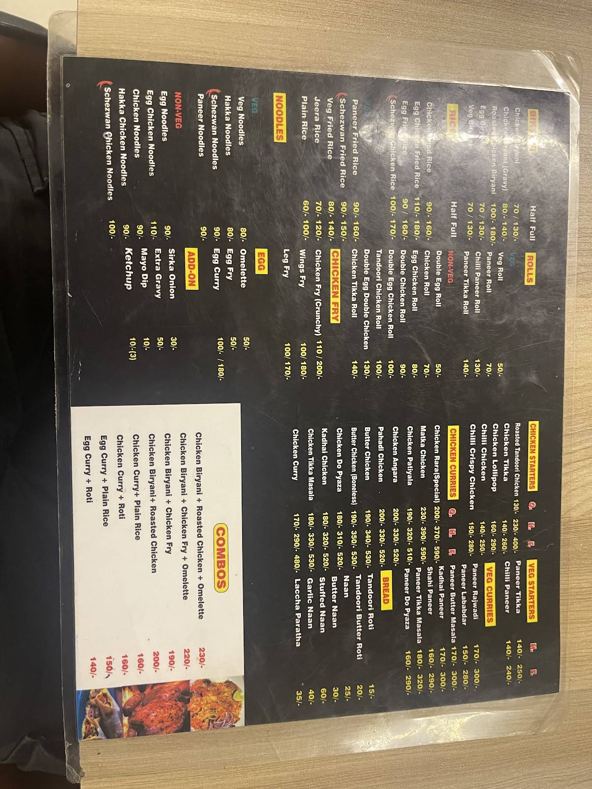 Tuning fork menu