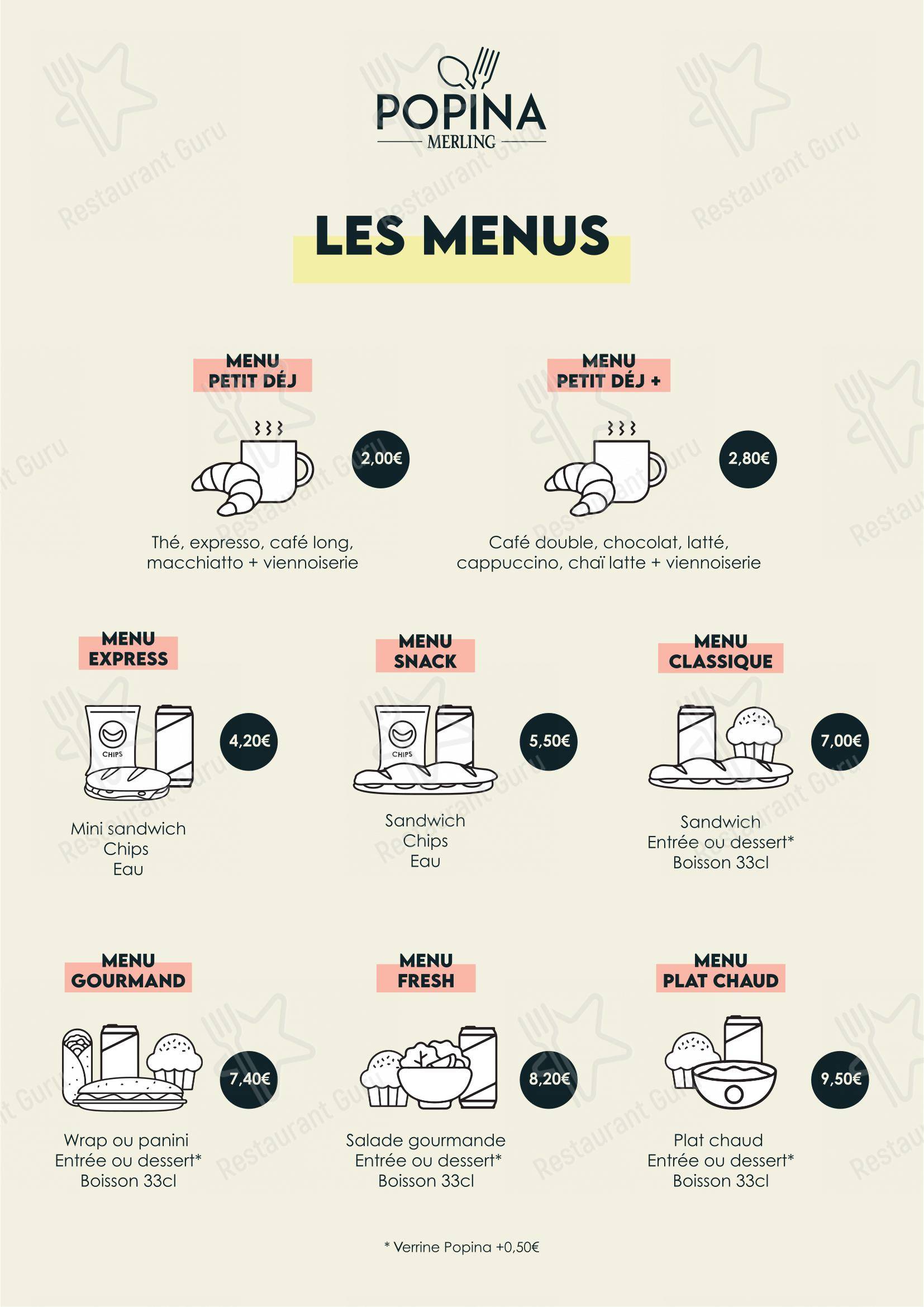 Restaurant Universitaire Vespucci dans La Rochelle - Menu