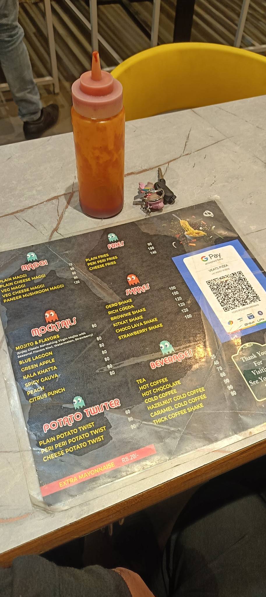 VEATS menu