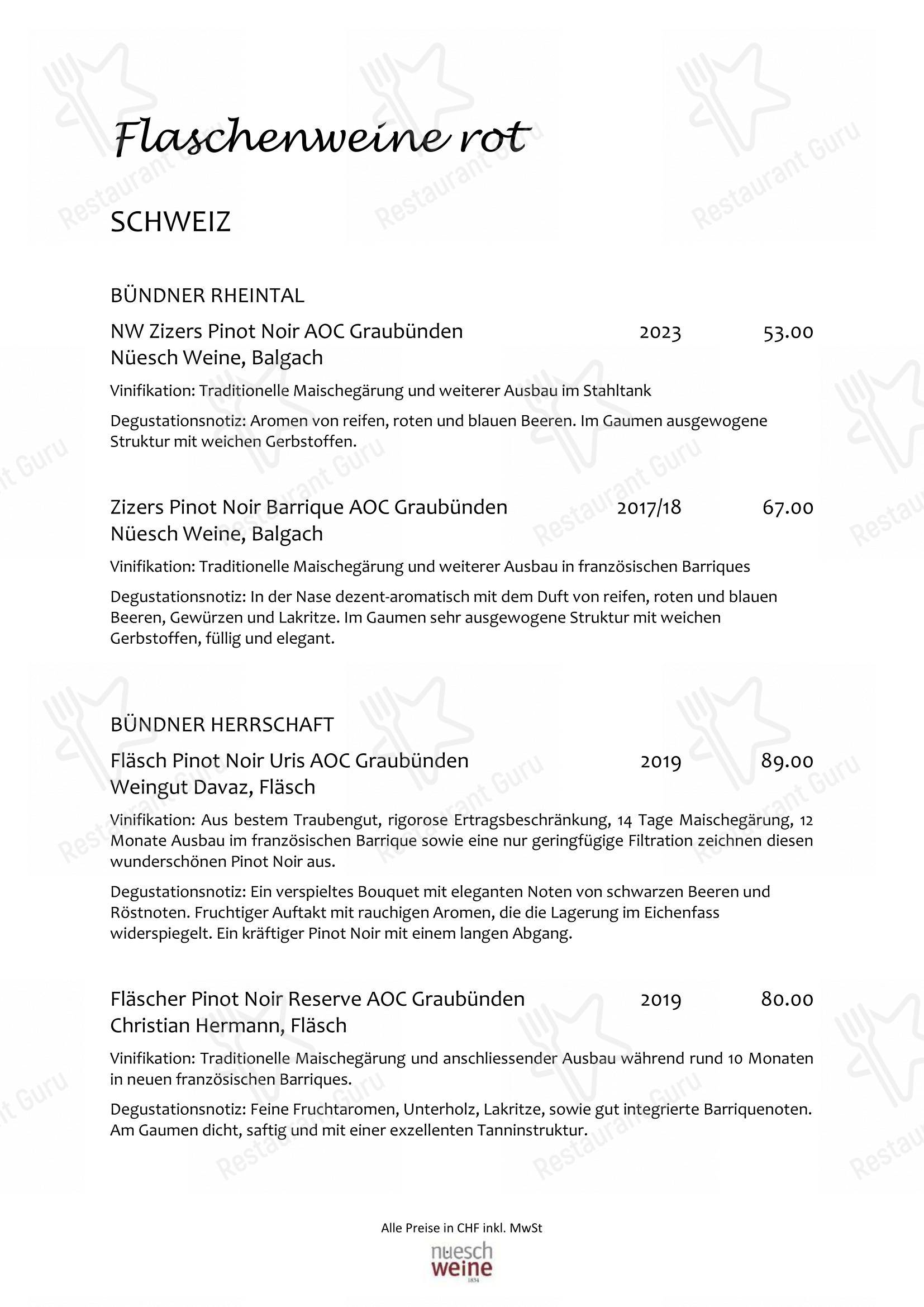 Restaurant VIVA St. Moritz in San Maurizio - Menu