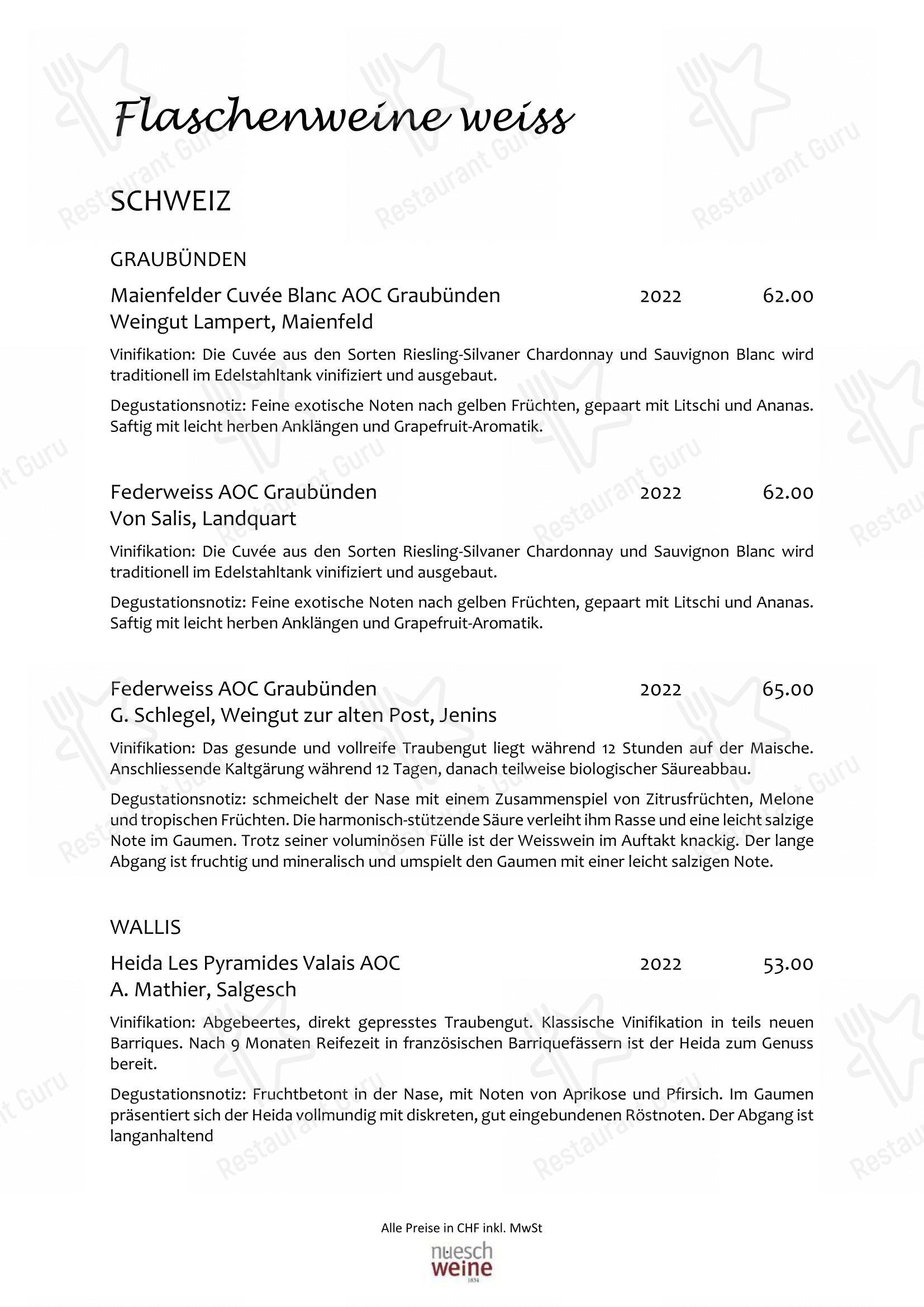 Restaurant VIVA St. Moritz in San Maurizio - Menu