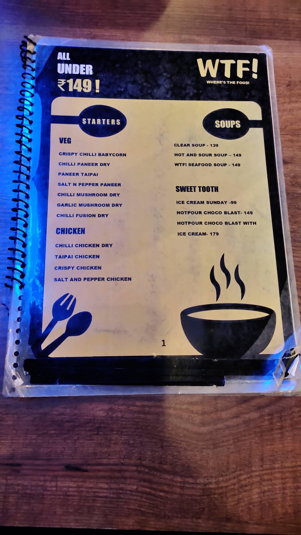 WTF! Where's The Food - North Kolkata menu