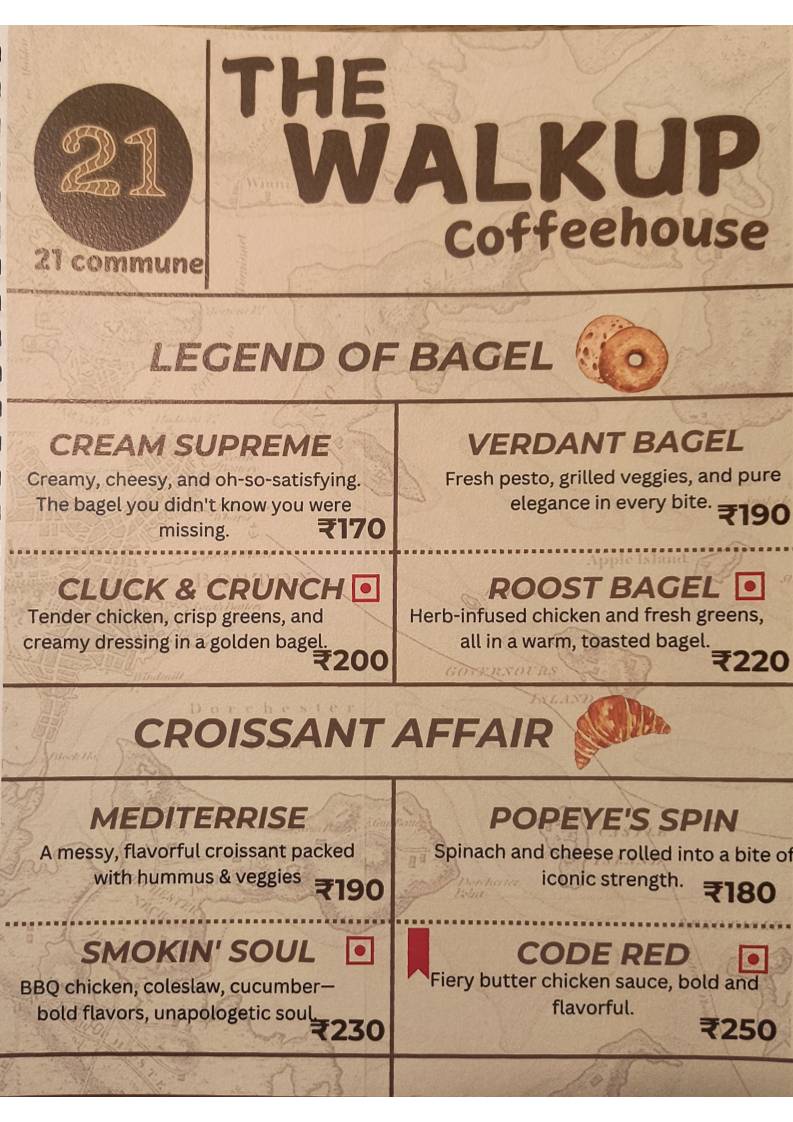 Walkupp CoffeeHouse menu