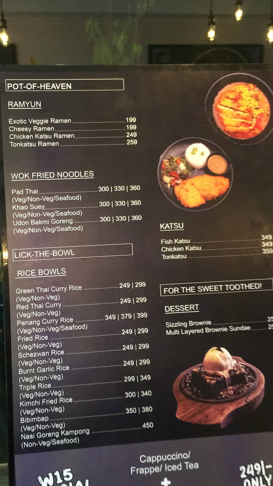 Wasabi 15 menu