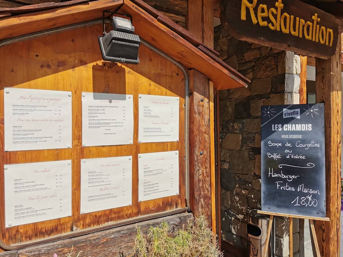 Menu di Restaurant les Chamois 