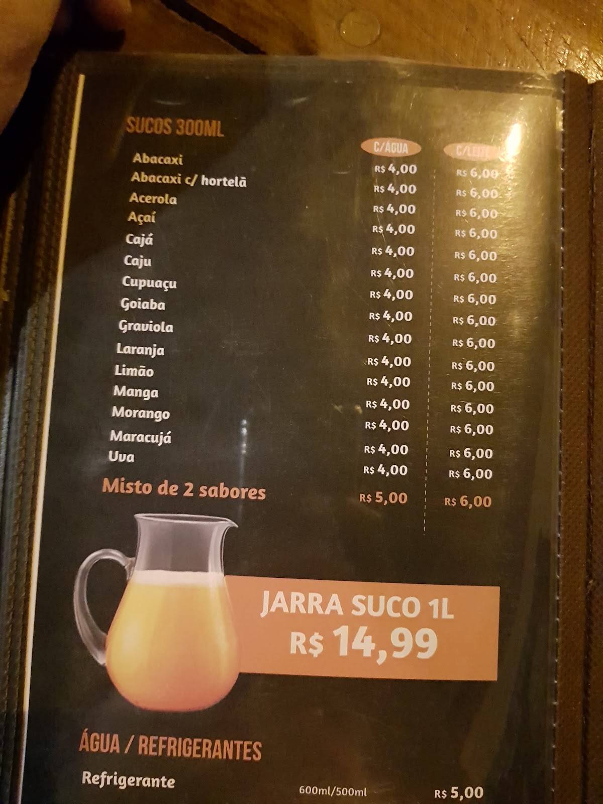 Restaurante Bom Garfo cardápio
