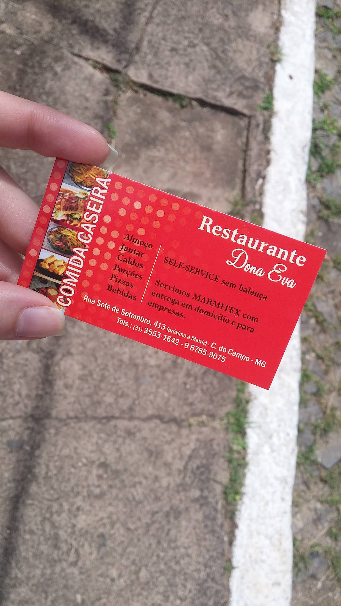 Restaurante Dona Eva cardápio