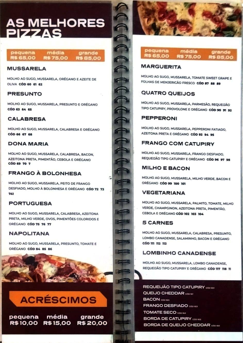 Restaurante Dona Maria cardápio