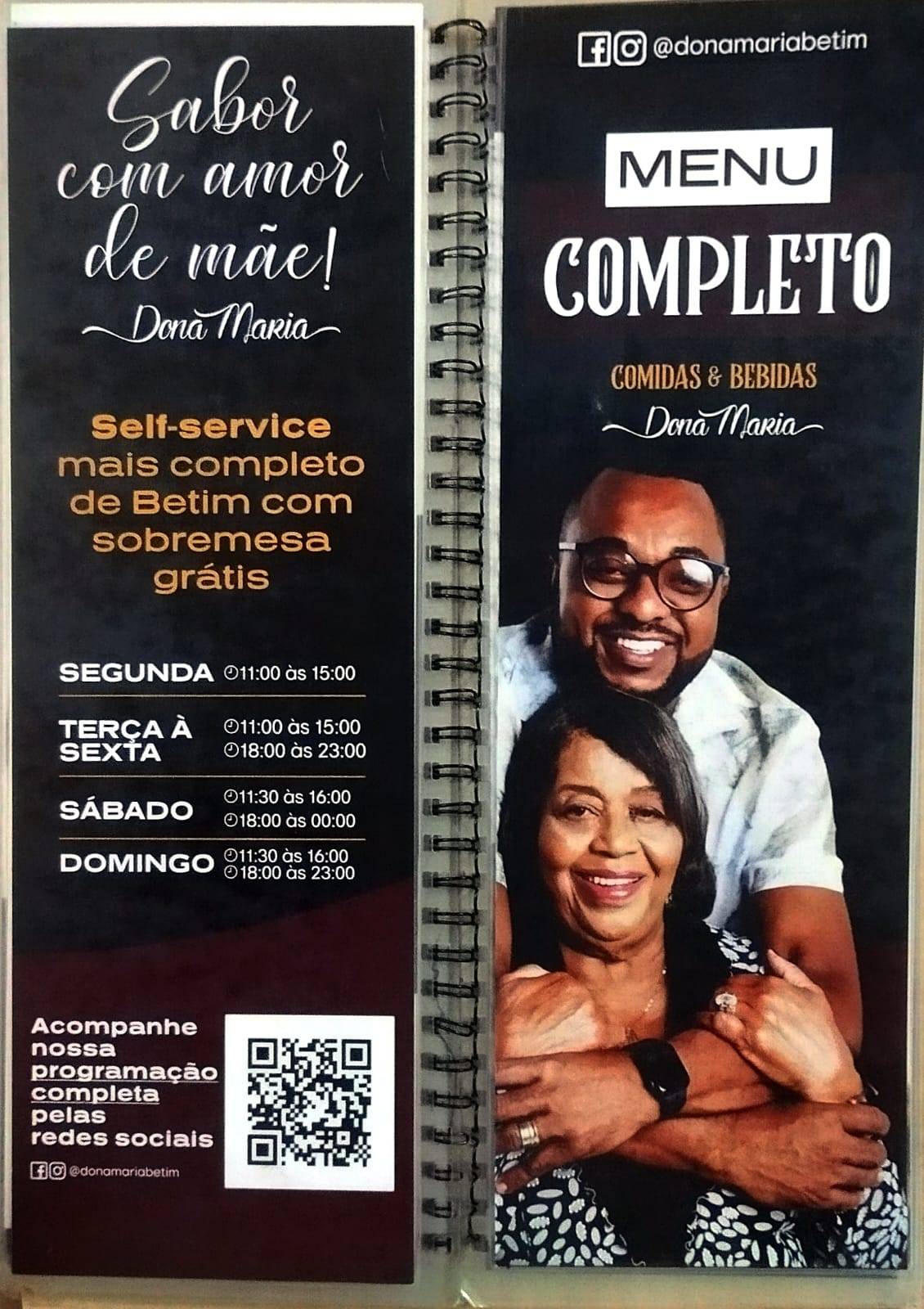 Restaurante Dona Maria cardápio