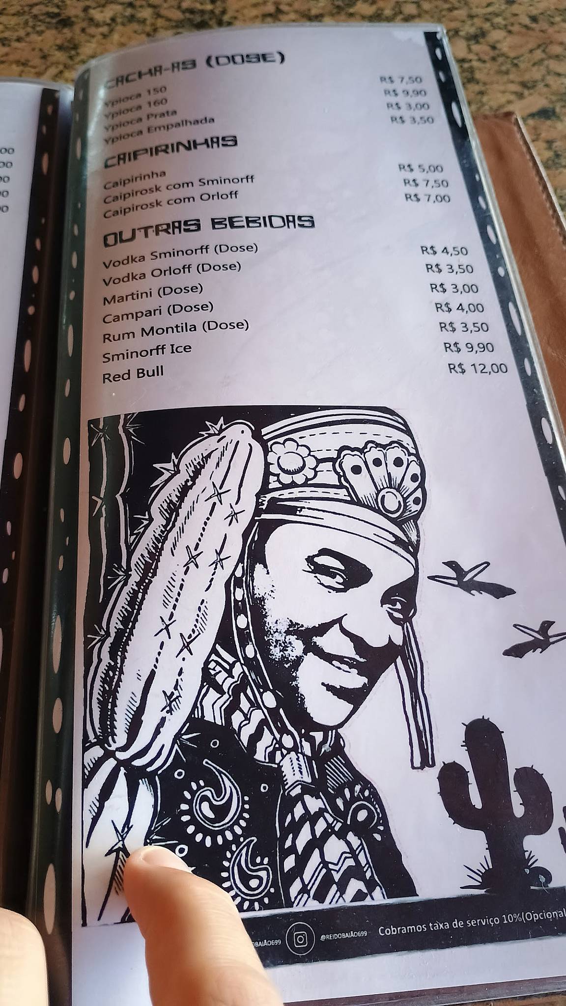 Rei do Baião cardápio