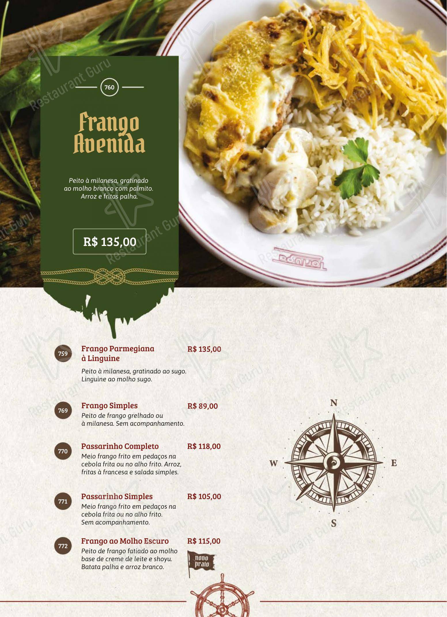 Menu bar para Restaurante Tortuga restaurante