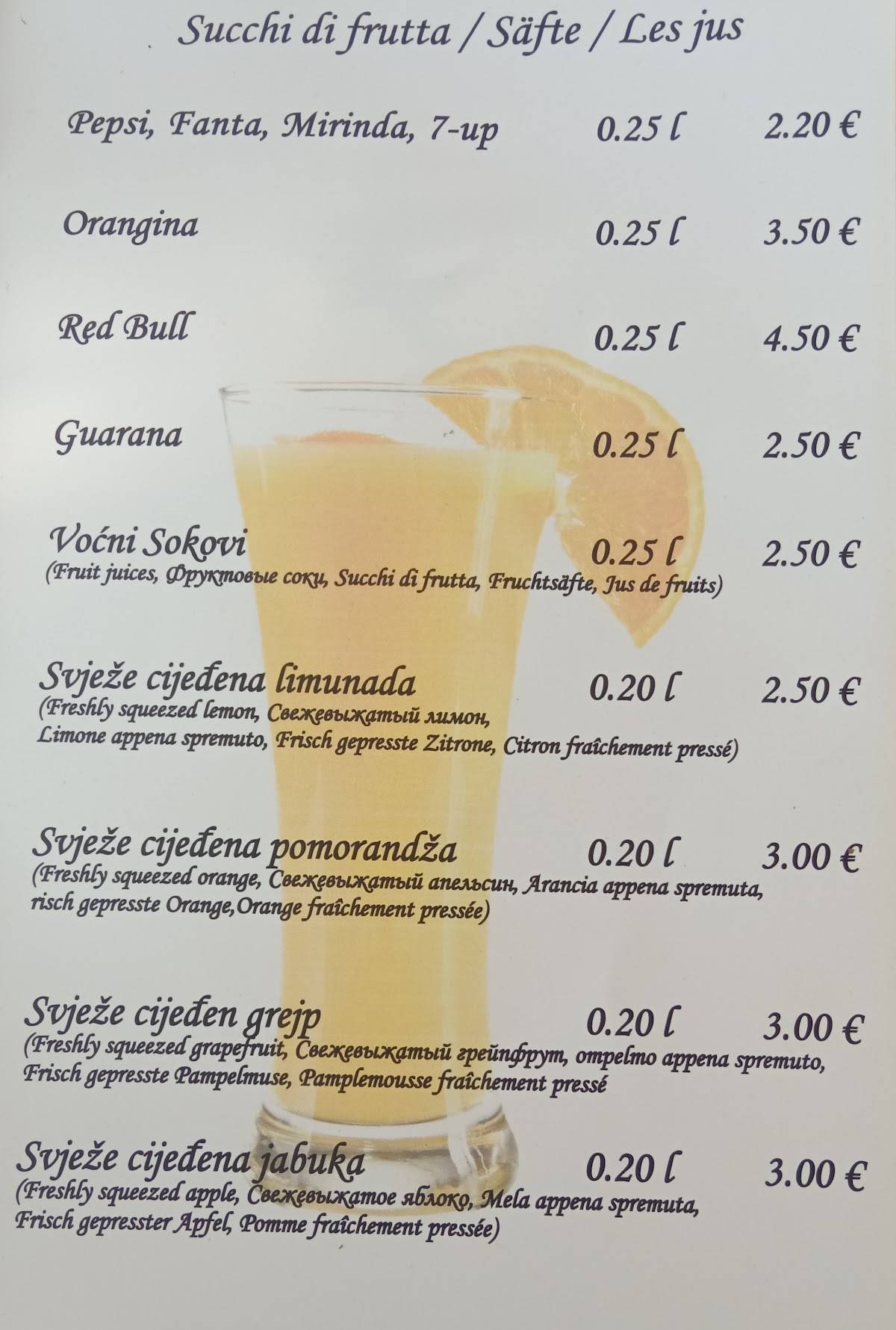 Menu de Restoran Risan