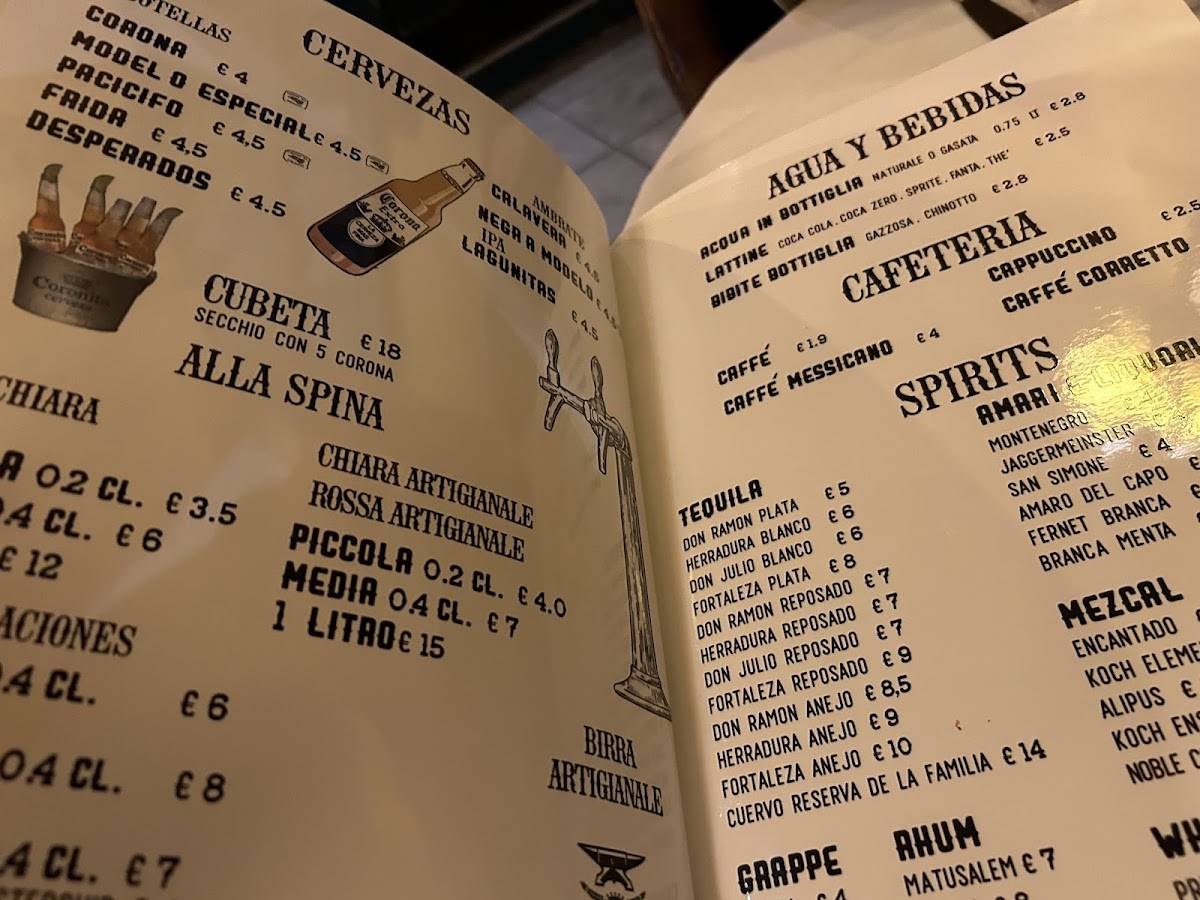 Menu di Revolucion 