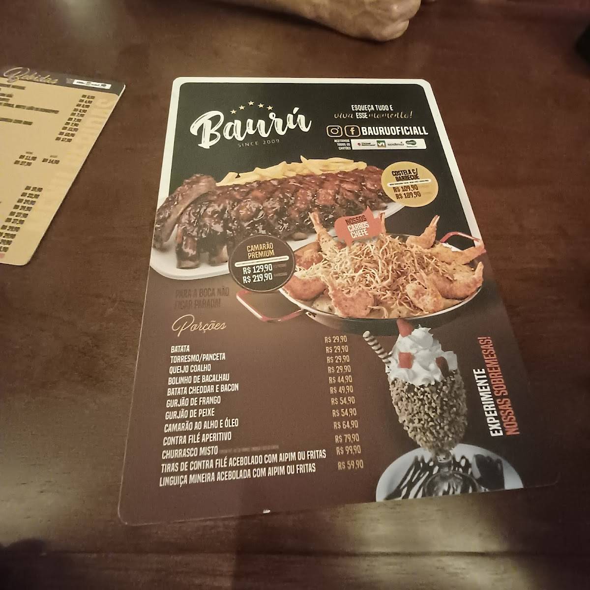 Bauru freguesia cardápio