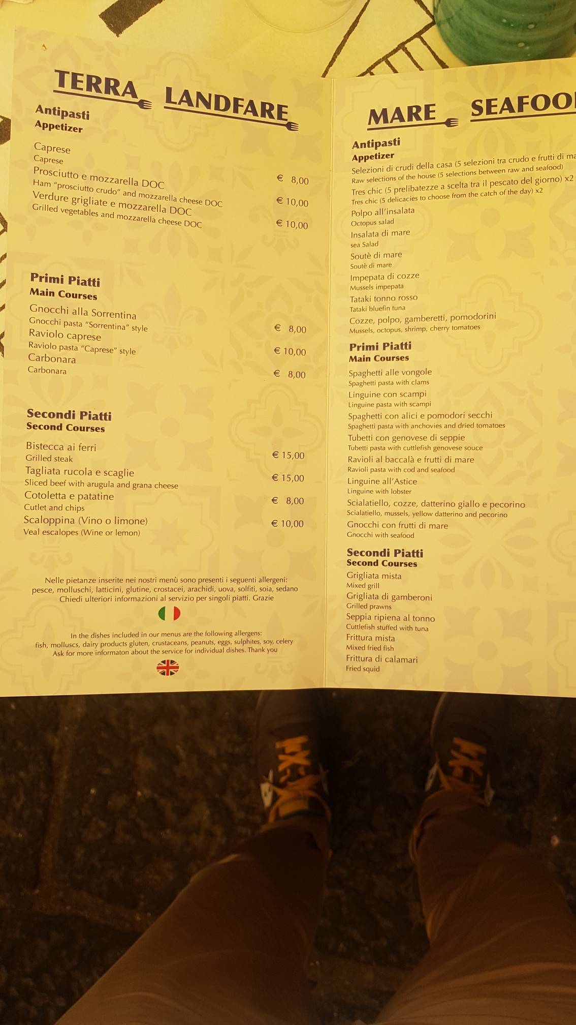 Menu di Ristoarte Da Nando 