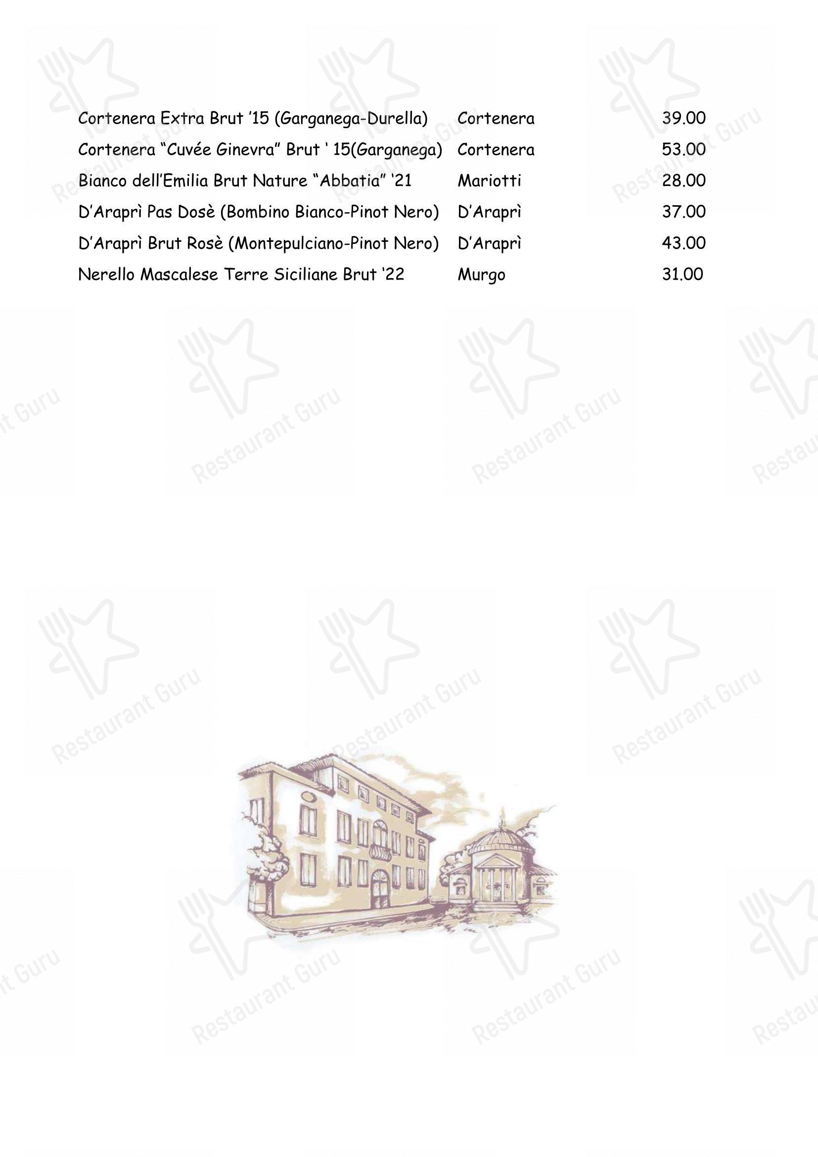 Menu di Ristorante Antica Trattoria al Bosco - 菜单
