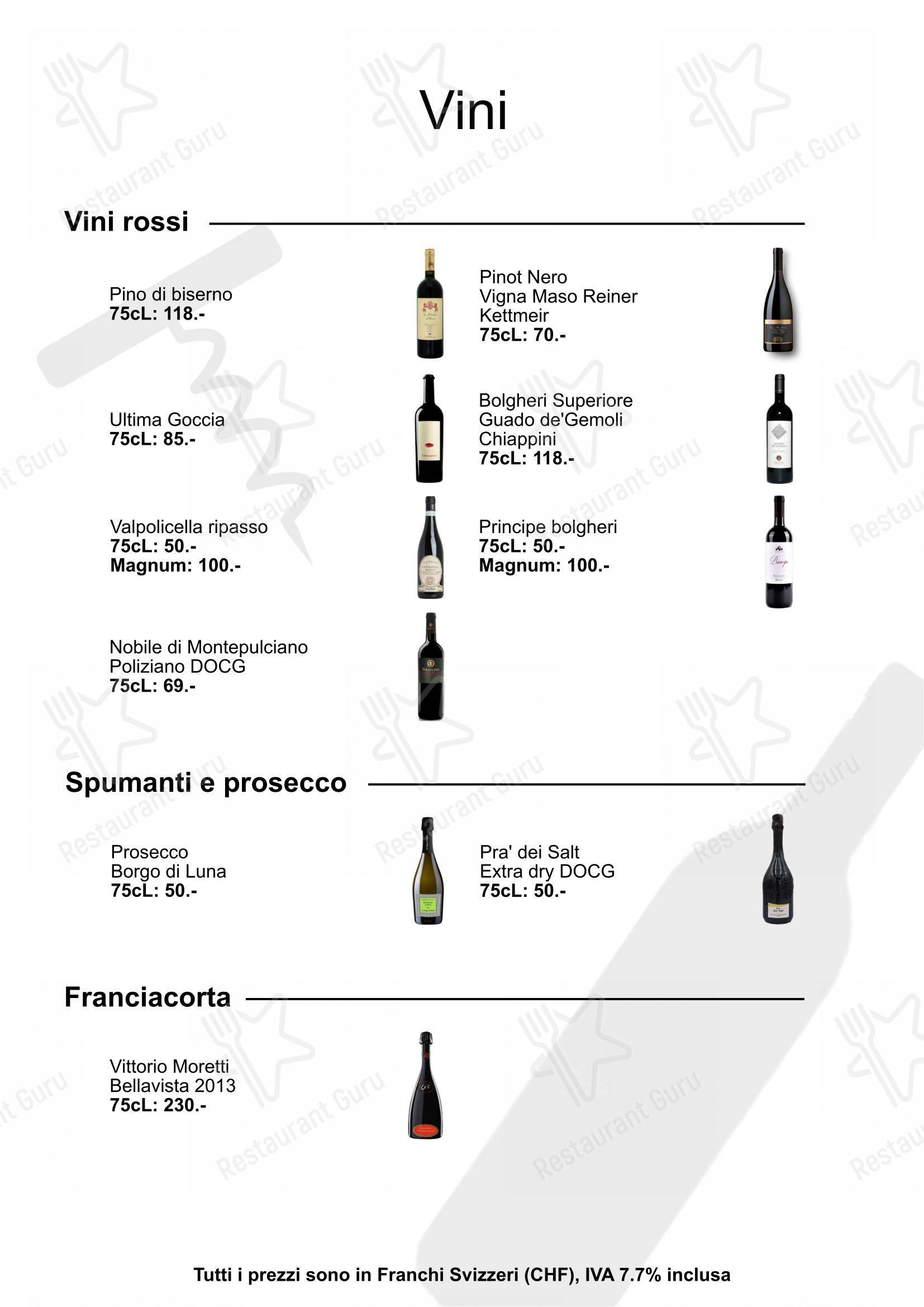 Menu di Ristorante Bar Class - Menu bar