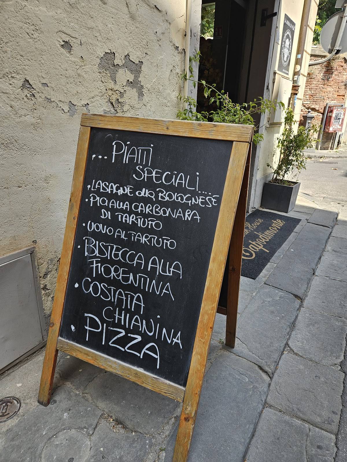 Menu di Ristorante Capodimonte Pisa 