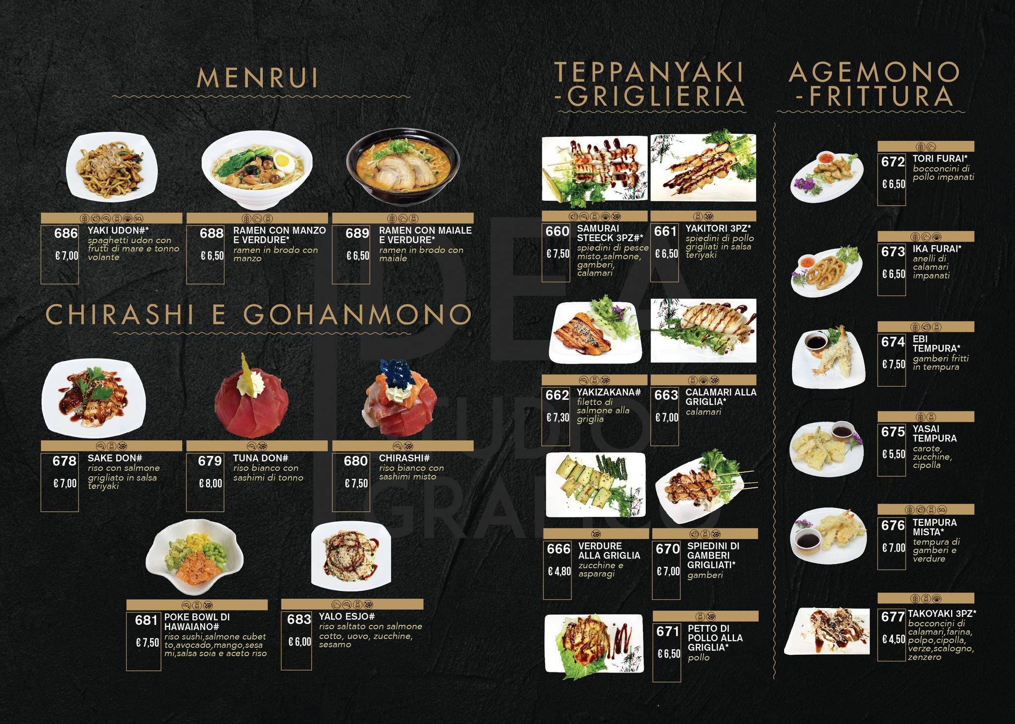 Menu di Ristorante Città delle Meraviglie 