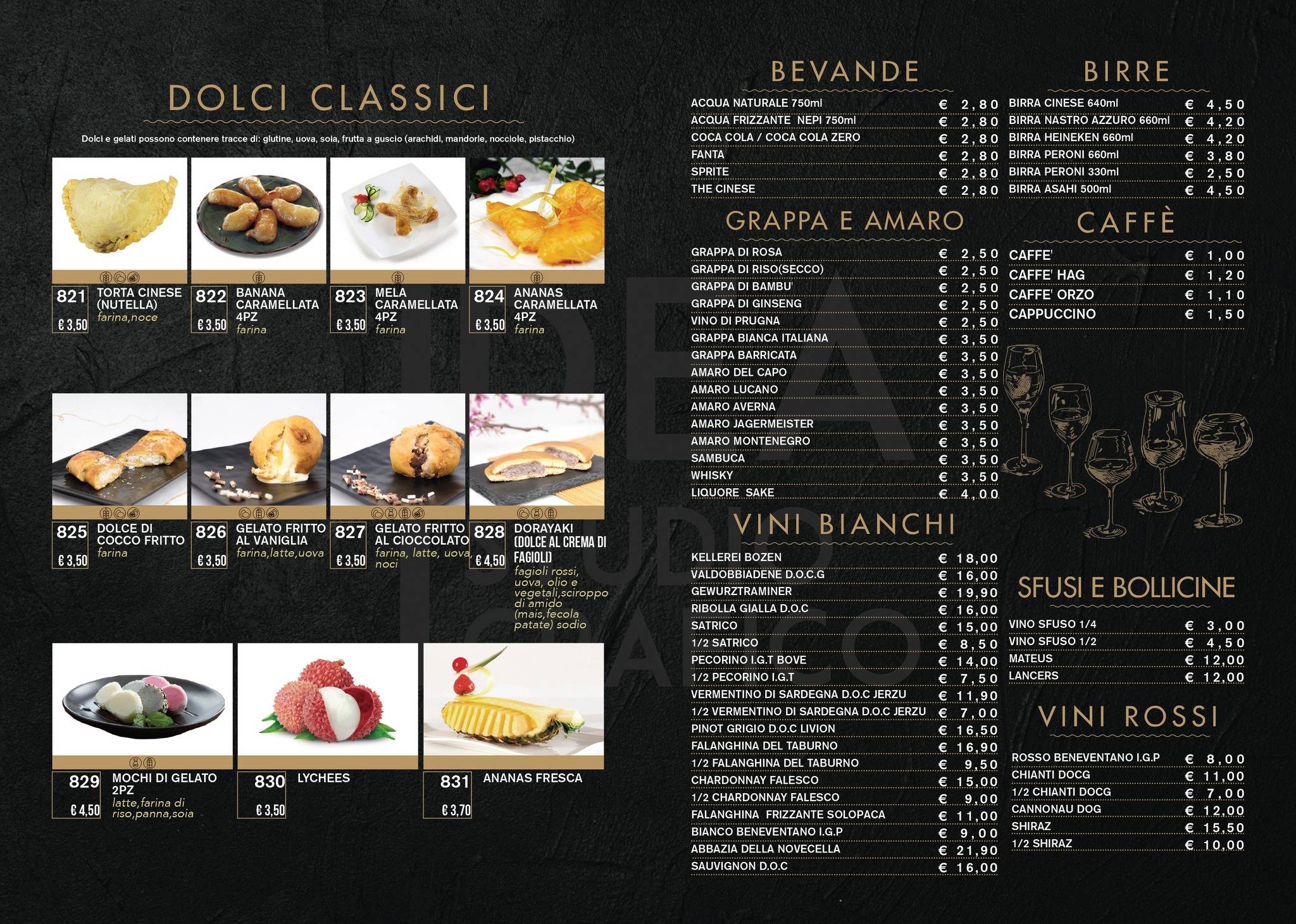 Menu di Ristorante Città delle Meraviglie 
