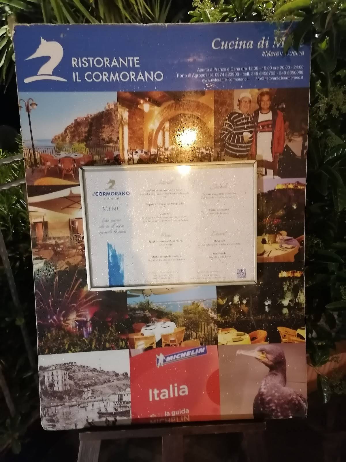 Menu di Ristorante Cormorano Porto di Agropoli 