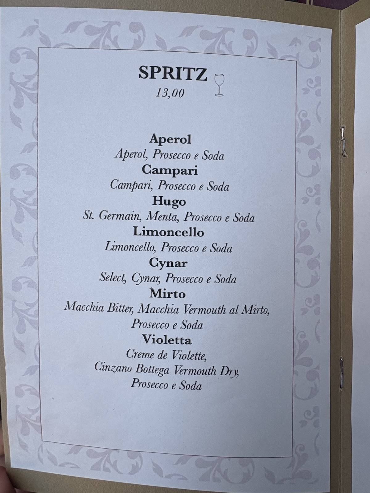 Menu di Dillà 