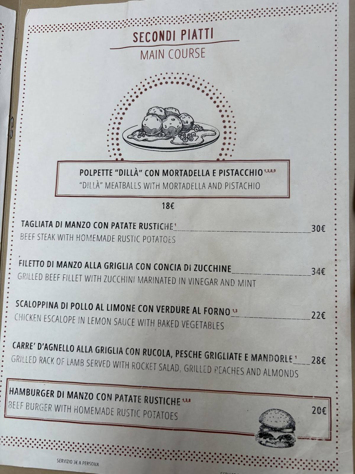 Menu di Dillà 