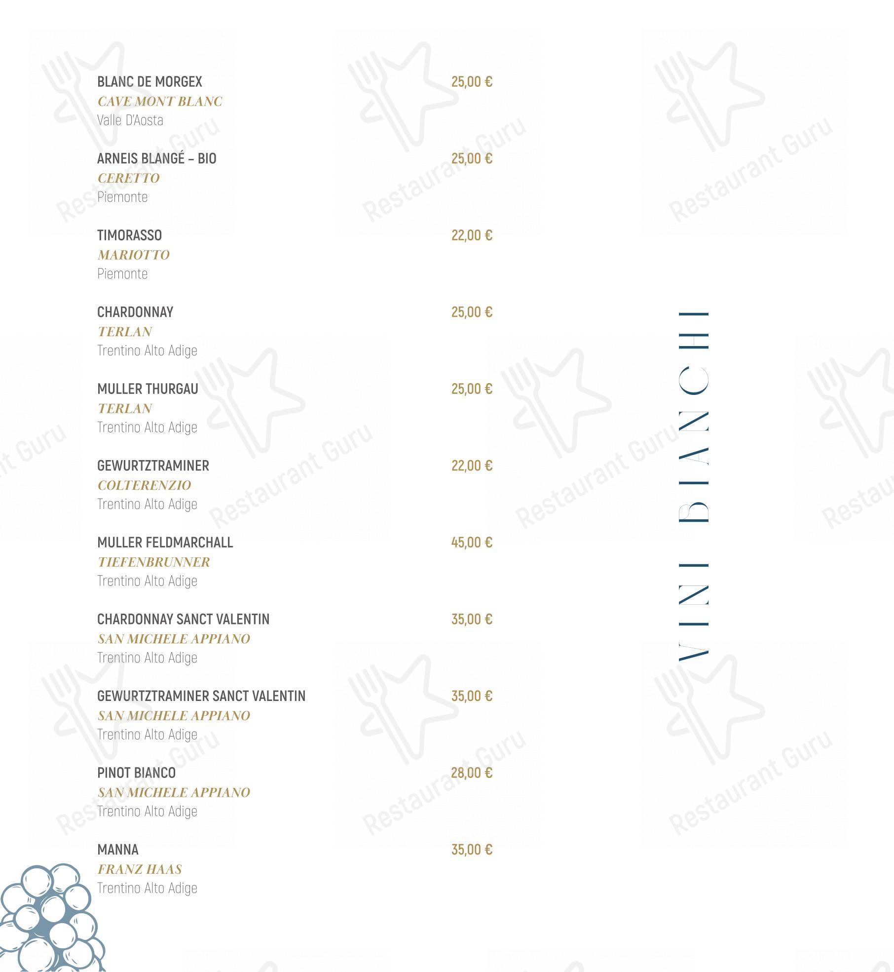 Menu di Ristorante Gina - 菜单