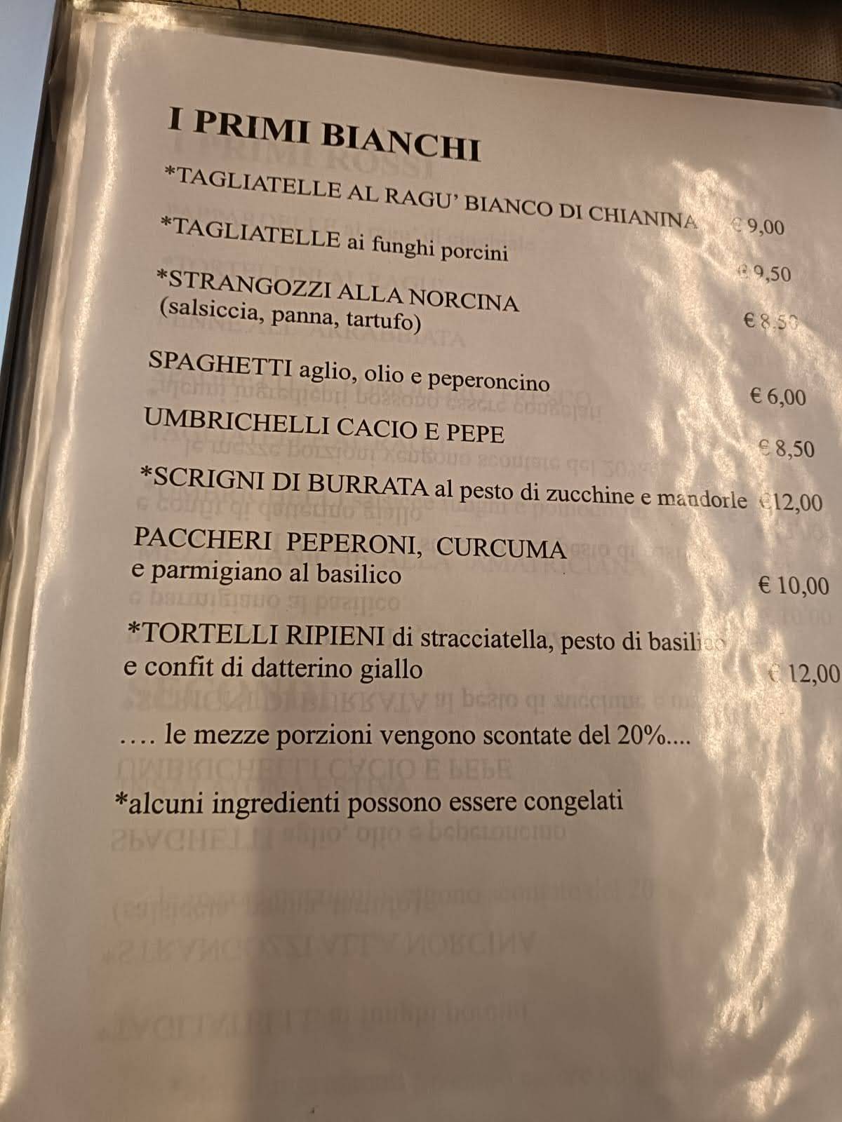 Menu di Ristorante Il Focolare 